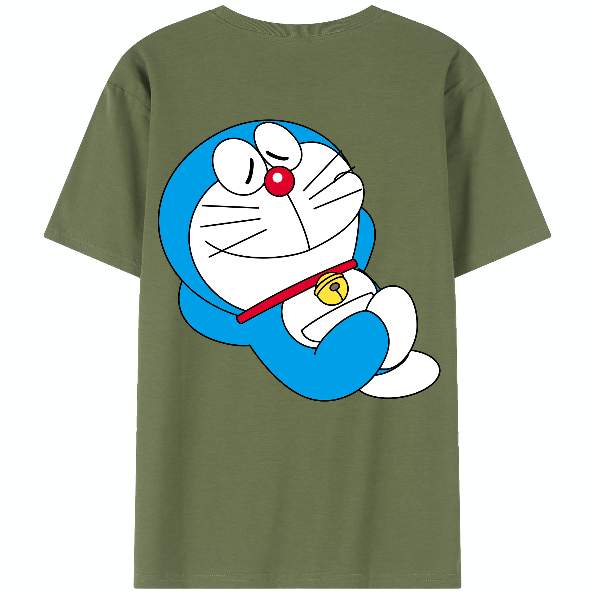 （画像用） ドラえもん Doraemon 綿100％半袖Tシャツ（背面プリント）
